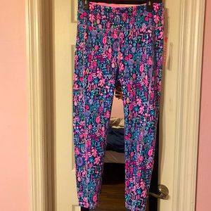Lilly Pulitzer Pink and Blue Patterned Leggings